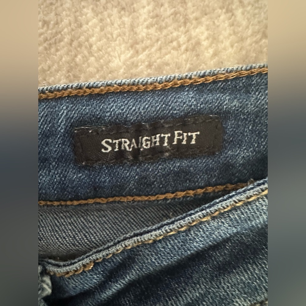 Judy Blu Straight Fit Cropped Jeans Pum Pum Trim Size 7/28 - Picture 5 of 11
